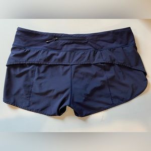 Lululemon Navy Run Shorts Size 10